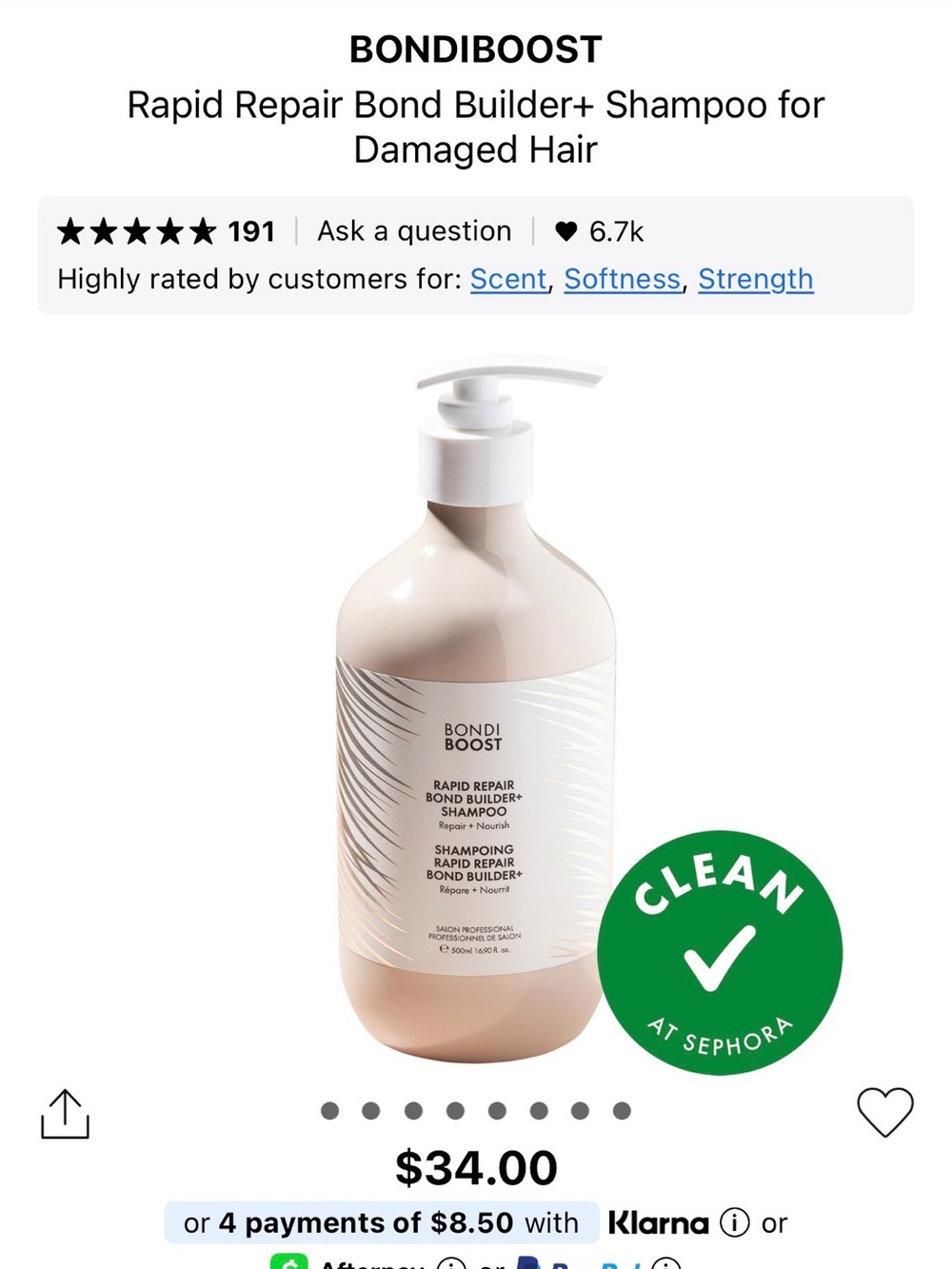 Bondi Boost Rapid Repair Bond Builder+ Shampoo